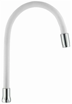 Излив L7506-3 кухонный силиконовый белый (к корпусу 4898) LEDEME 